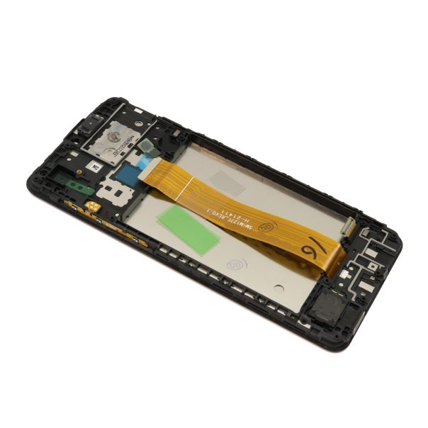 LCD za Samsung A022 Galaxy A02 + touchscreen + frame Black Full ORG EU (GH82-25250A) - EP3045353