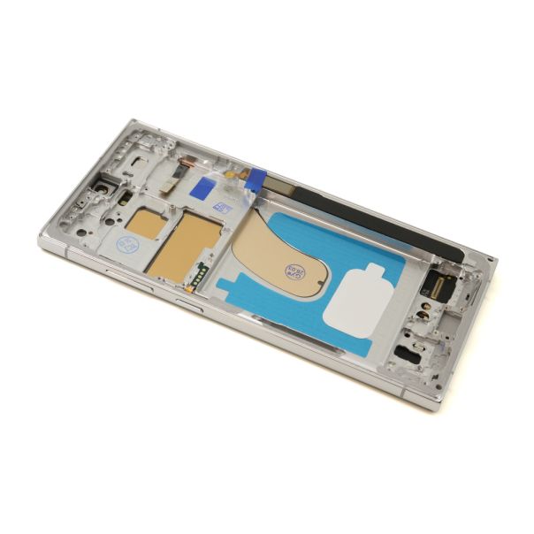 LCD za Samsung S918B Galaxy S23 Ultra 5G + touchscreen + frame silver OLED - EP3032365
