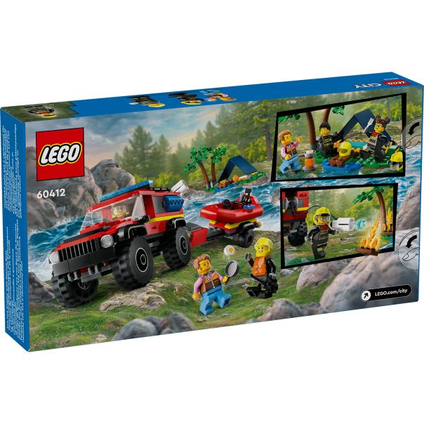 LEGO 60412 Vatrogasni kamion 4x4 s čamcem za spasavanje - LE60412