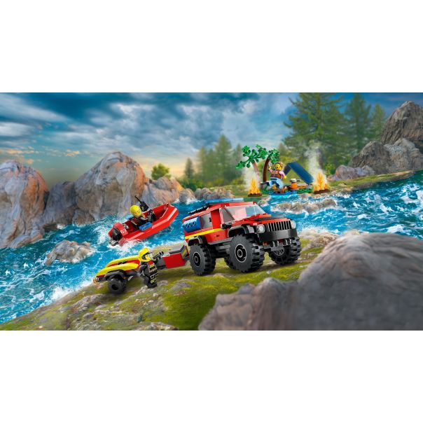 LEGO 60412 Vatrogasni kamion 4x4 s čamcem za spasavanje - LE60412