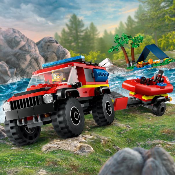 LEGO 60412 Vatrogasni kamion 4x4 s čamcem za spasavanje - LE60412