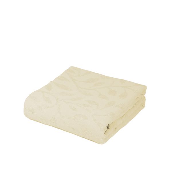 DEKOR DOM Frotirski prekrivač 200x210cm Leaf, ivory - 024427