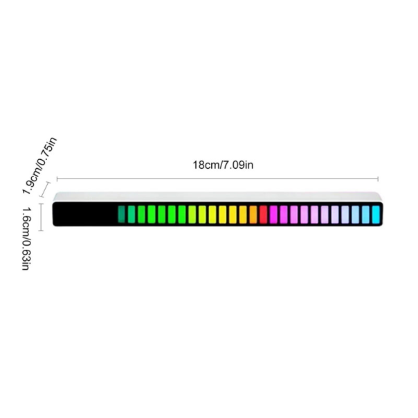 LED Lampa 182mm/ 32 boje Type-C bela - 604978