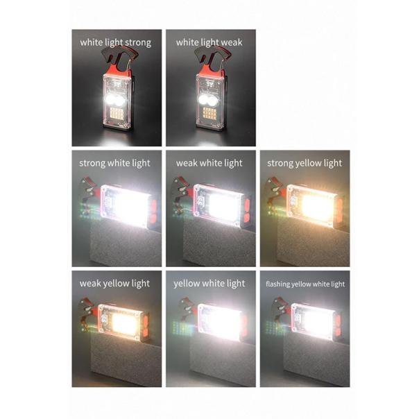 LED lampa privezak, otvarac za flase sa upaljacem i srafcigerima, crna - 213530