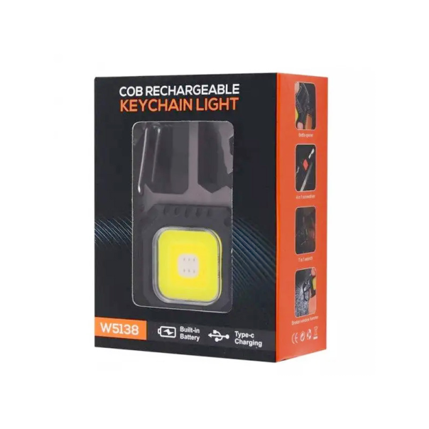 LED lampa privezak, otvarac za flase, univerzalni kljuc sa razbijacem stakla i srafcigerima, crna - 213531
