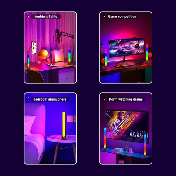 LED Lampa RGB sa daljinskim i punjačem -2 komada bela - 604980