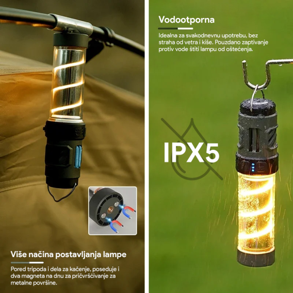 LED lampa sa aparatom protiv komaraca JWD crna - 214913