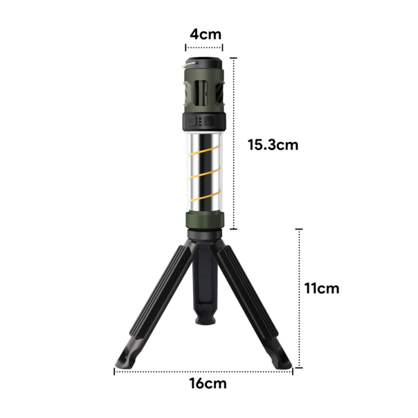 LED lampa sa aparatom protiv komaraca JWD crna - 214913