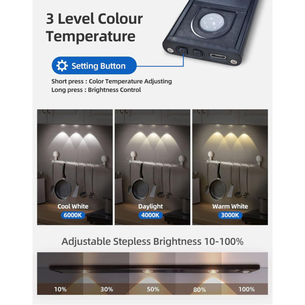 LED svetlo 80cm JWD crno kuciste - 214360