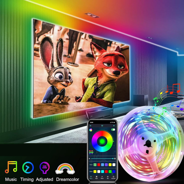 Led traka L14 vodootporna 5m RGB 5050 Smart Wifi - 605682