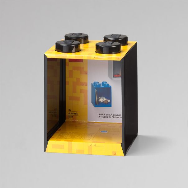 LEGO polica u obliku kocke (4), crna - 41141733
