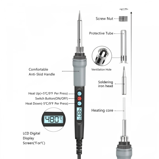 Lemilica JWD 90W digitalna crna - 221896