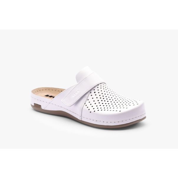 LEON Ženska papuča  Leon Bakkar - bela - 970-BE