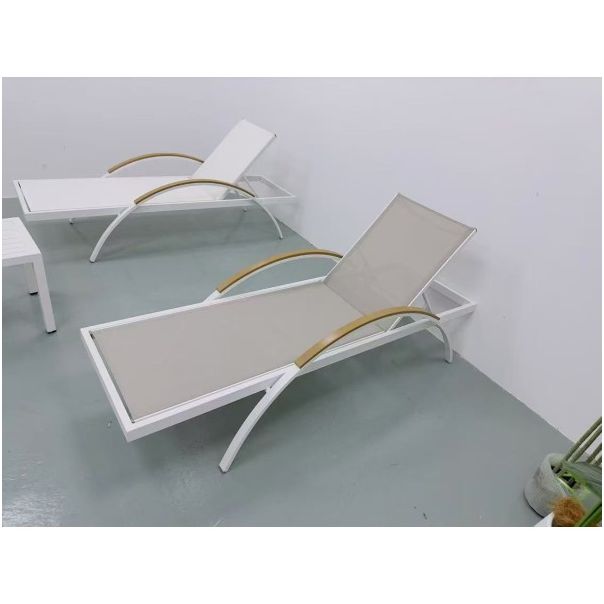 Nero Aluminijumska ležaljka 195x65x30 cm BEŽ - 13429-1