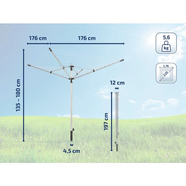 LEIFHEIT Rotacioni sušač za veš 50m Linopush 500 - EP2975929