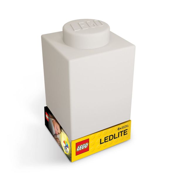LEGO Classic silikonska noćna lampa: Bela - LGL-LP40