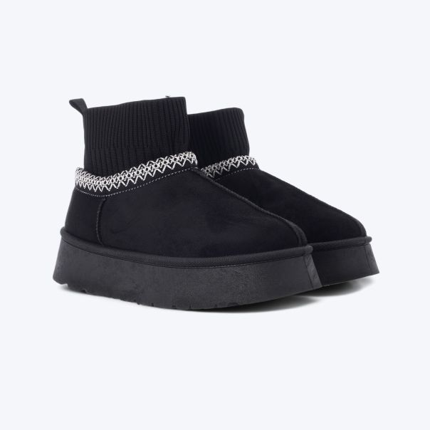 OPPOSITE Čizme lh30076-black W - LH30076-BLACK