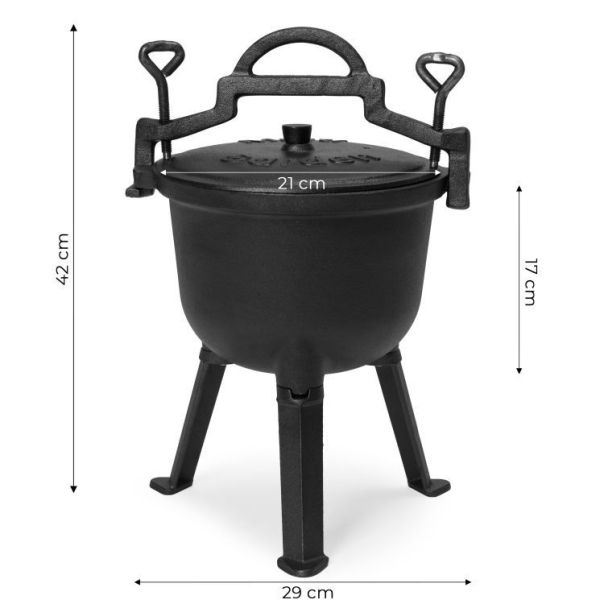 MULTIGARDEN Liveni gvozdeni kotlić 5l, lovački lonac - EP2256322