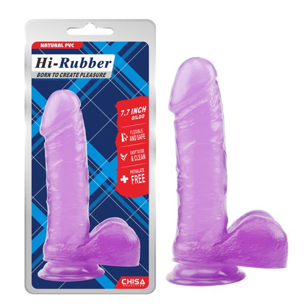 Ljubicasti realisticni dildo sa testisima 20cm - CN-711741121