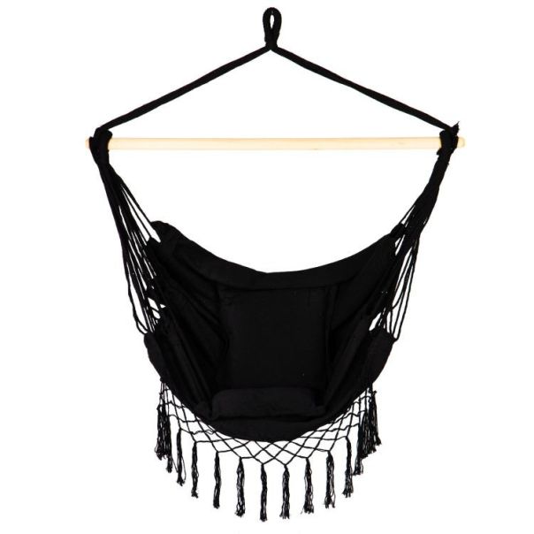 MODERNHOME Viseća stolica Rio, crna - GW-918 BLACK