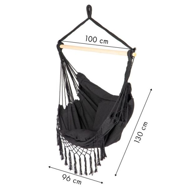 MODERNHOME Viseća stolica Rio, siva - GW-918 GREY