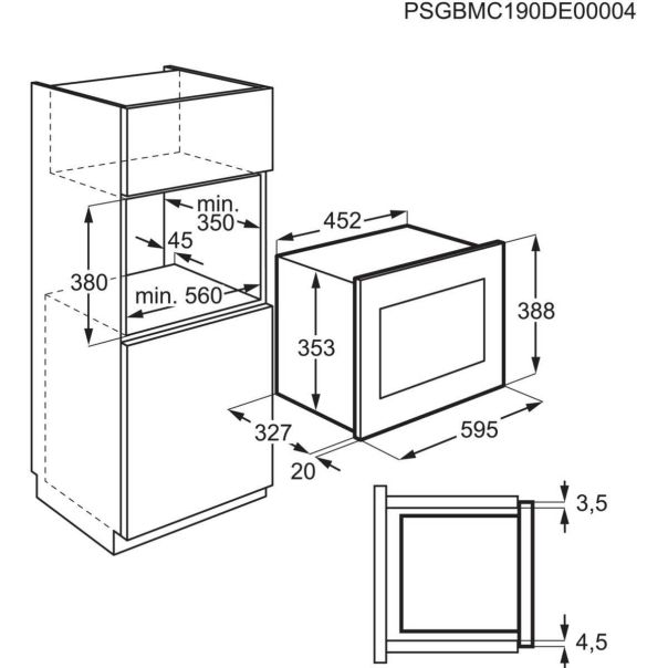 ELECTROLUX Ugradna mikrotalasna rerna LMS2203EMX - LMS2203EMX