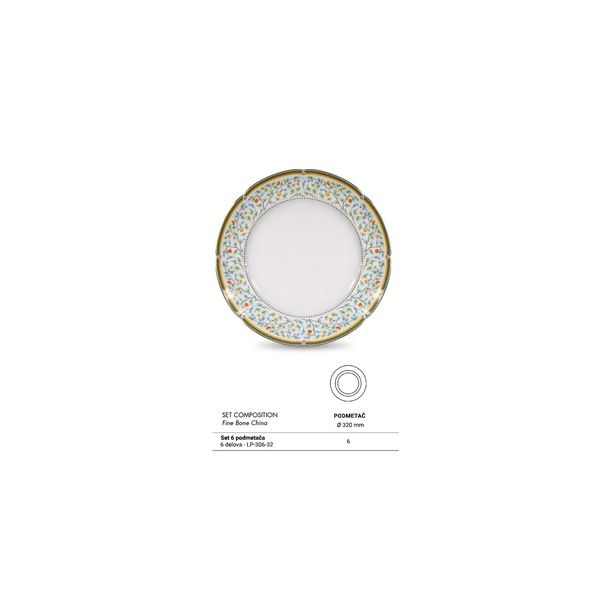 ZEPTER Set tanjira 6/1 Flora - LP-306-32