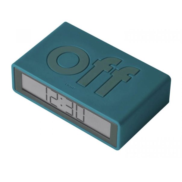 LEXON Reverzibilni sat sa alarmom FLIP+ TRAVEL, plava - LR151BF9