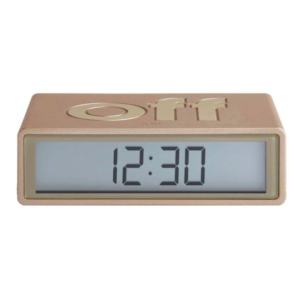 LEXON Reverzibilni sat sa alarmom FLIP+ TRAVEL, zlatna - LR151D1