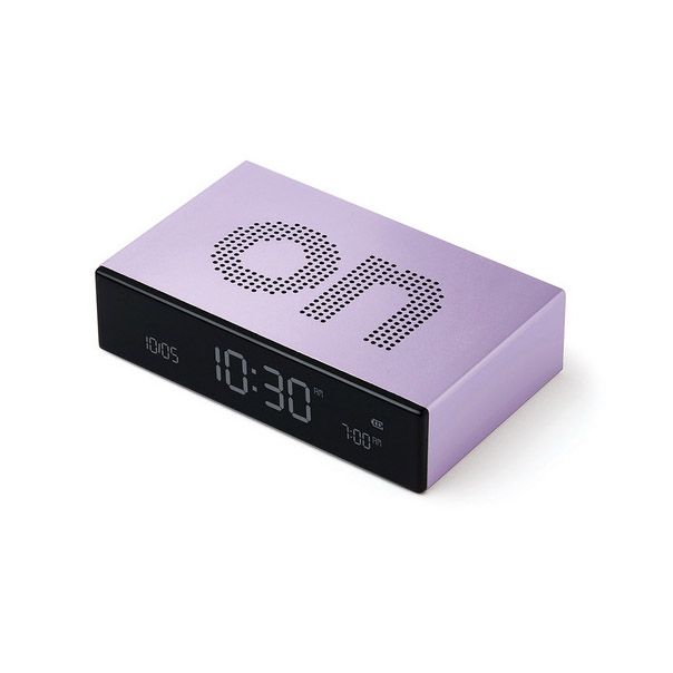 LEXON Reverzibilni sat sa alarmom FLIP PREMIUM, lavanda - LR152LL