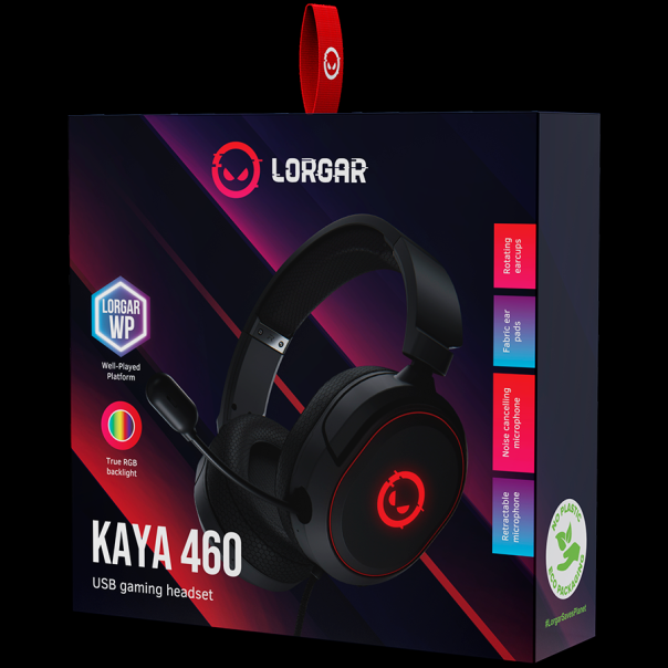 LORGAR Kaya 460 USB Gaming Slušalice with microphone CM108B RGB - EP1633753