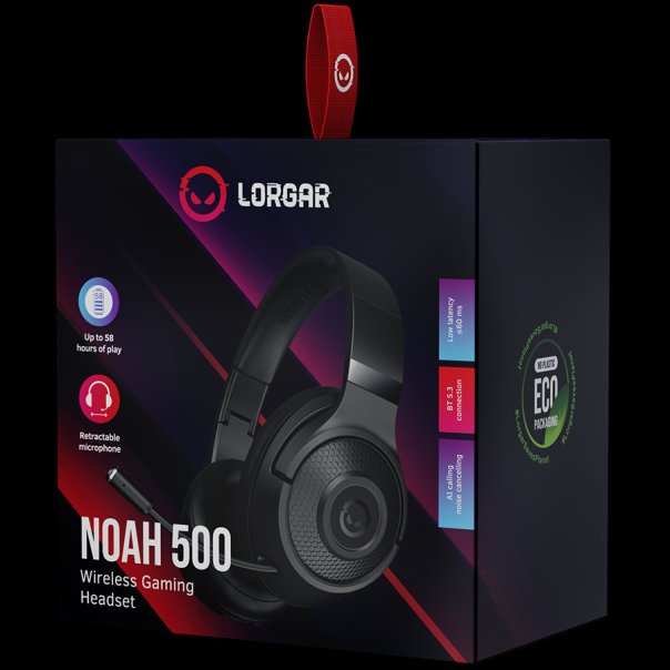 LORGAR Noah 500 Wireless Gaming Slušalice with microphone - EP1671553