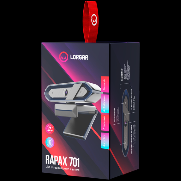 LORGAR Gaming web kamera Rapax 701 - LRG-SC701BL
