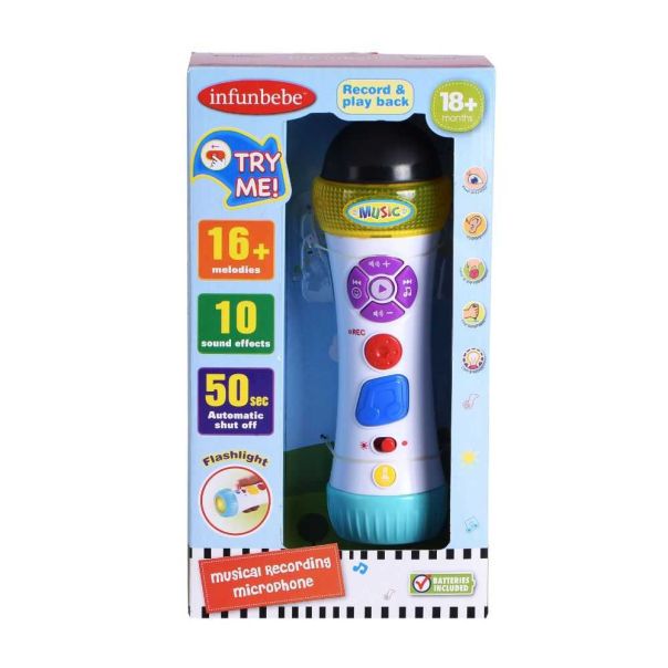 INFUNBEBE Igračka za bebe mikrofon 18m+ - LS7810