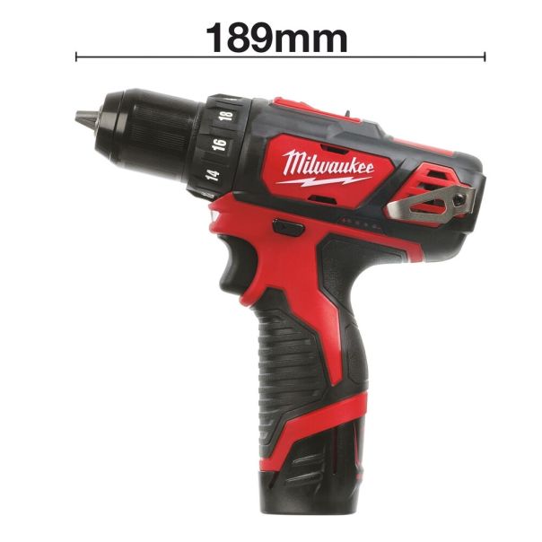 MILWAUKEE Aku. bušilica - odvijač 12V 2x2Ah - M12BDD-202C - 4933441915