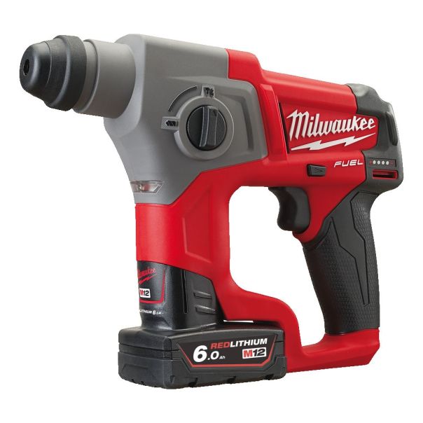 MILWAUKEE Aku. udarna bušilica SDS+ 12V 2x6Ah - M12CH-602X - 4933451510