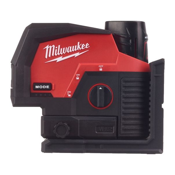 MILWAUKEE Aku. zeleni 3D laser 30m 12V - M12CLLP-301C - 4933478100