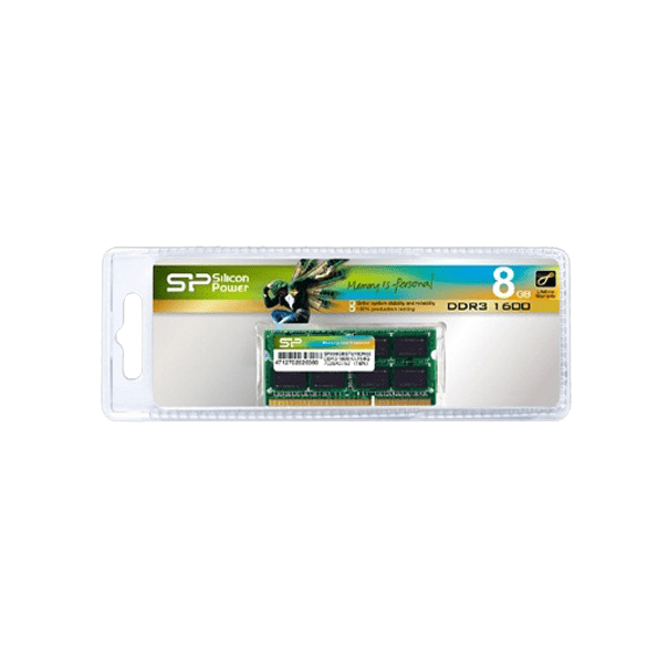 SILICON POWER Ram memorija 8GB, DDR3, SODIMM, 1600Hz SP008GBSTU160N02 - 140542