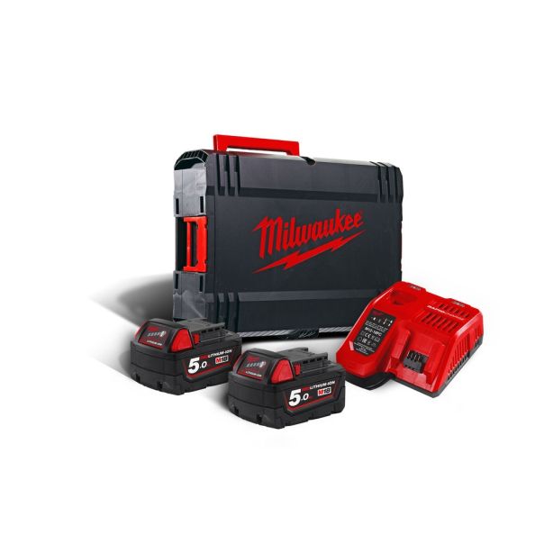 MILWAUKEE Set baterija 18V i punjač – M18NRG-502 - 4933459217