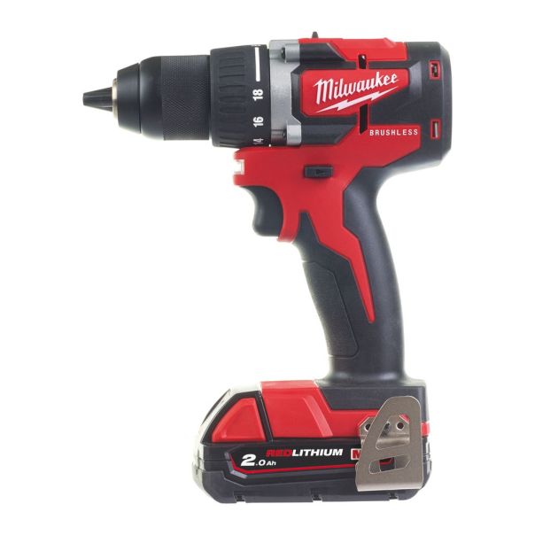 MILWAUKEE Aku. bušilica-odvijač 18V 2x2Ah - M18CBLDD-202C - 4933464317