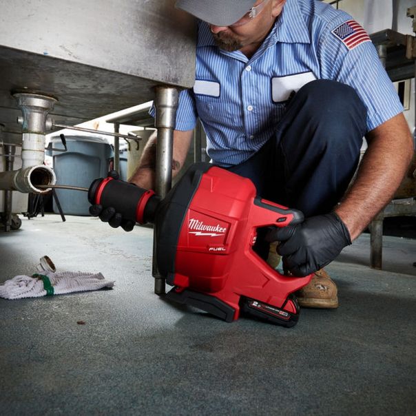 MILWAUKEE Aku. ručni čistač odvoda 18V 2Ah - M18FDCPF10-201C - 4933459685