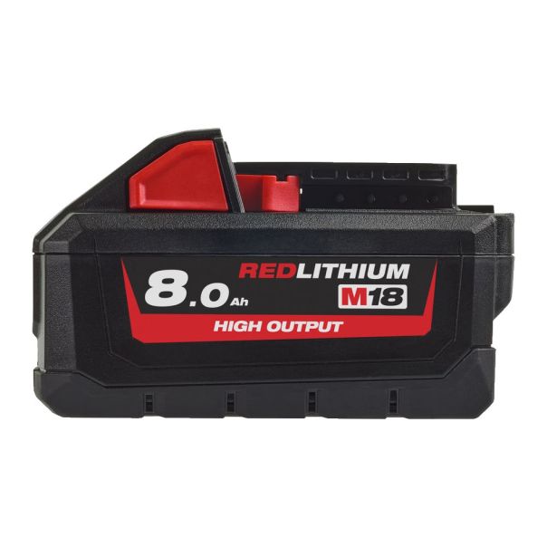 MILWAUKEE Baterija Li-ion 18V/8Ah ‘HIGH OUTPUT’ - M18HB8 - 4932471070