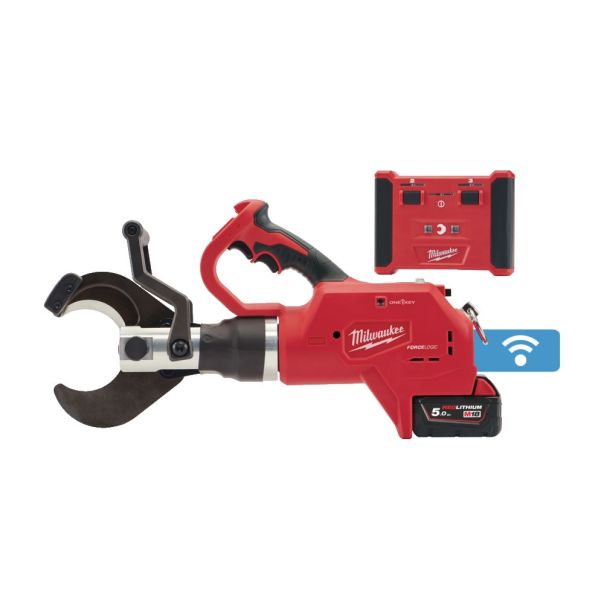 MILWAUKEE Aku. hidraulični sekač za kablove 18V 2x5Ah - M18HCC75R-502C - 4933459271