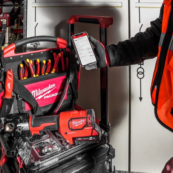 MILWAUKEE Aku. hidraulična presa za kablove 18V 2Ah - M18HCCT-201C - 4933451194