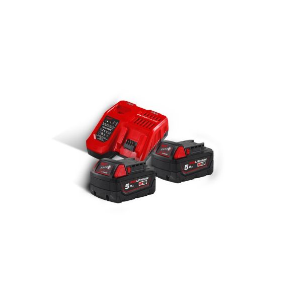 MILWAUKEE Set baterija 18V i punjač – M18NRG-502 - 4933459217
