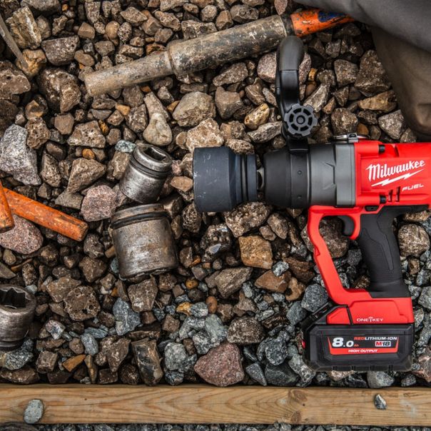 MILWAUKEE Aku. udarni pištolj 1” 18V 2x8Ah - M18ONEFHIWF1-802X - 4933459733