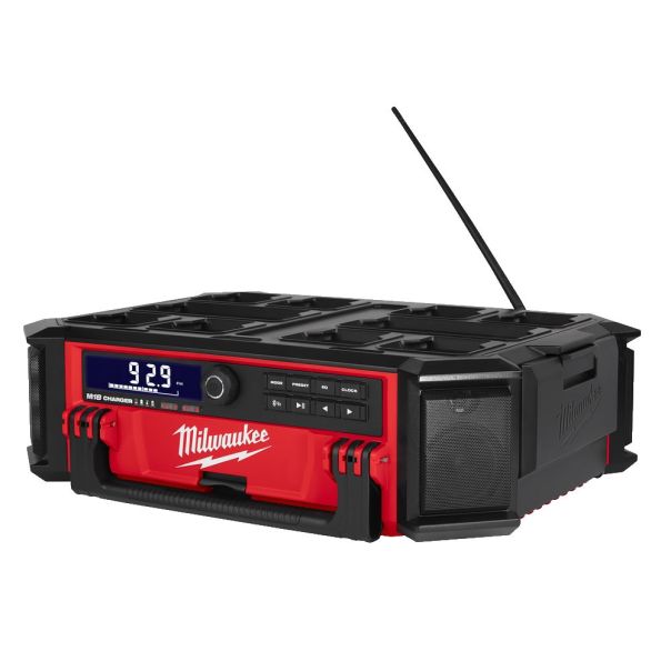 MILWAUKEE Radio-Punjač PACKOUT 18V/230V - M18PRCDAB+-0, SOLO (bez baterije i punjača) - 4933472112