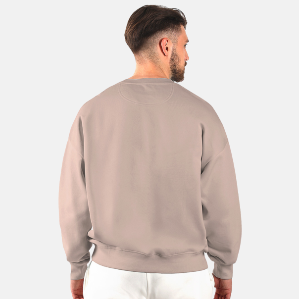 Mafimi Muški duks oversize Svetlo braon Organic - EP3235079
