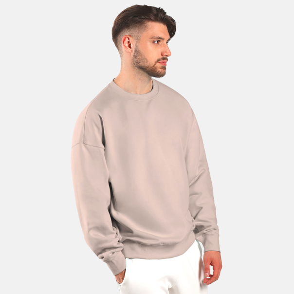 Mafimi Muški duks oversize Svetlo braon Organic - EP3235079