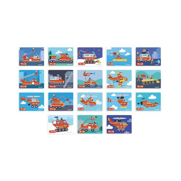 JANOD Kutija sa magnetima Magnetibook vatrogasci - J02583